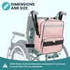 iMedic Deluxe Wheelchair Bag, Pink – Backpack for Back of