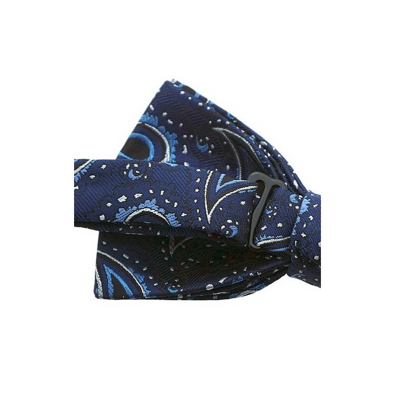 [Bowties.jp] ペイズリー 蝶ネクタイ ボウタイ 簡易装着 全8色 クリーム グレー オレンジ ピンク