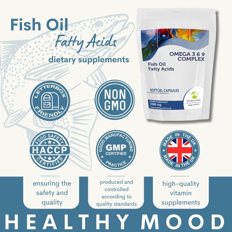 Omega 3-6-9 1000mg 90 Capsules – Premium Fish Oil Supplement