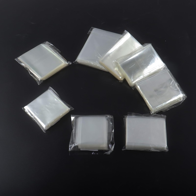Klmnop OPP Stamp Protection Bags in 8 Models, 100pcs Each,