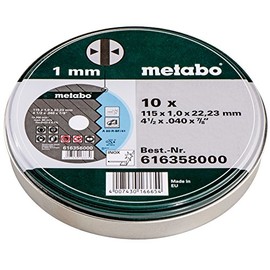 6.16358.00 Metabo Stainless Steel Blades 115x 1.0 10 Pieces in a Tin