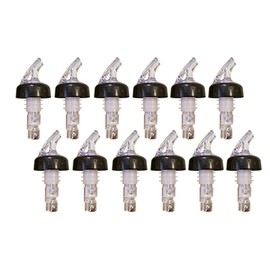 Wine-by-the-Glass 3 oz Portion Spouts with Clear Top – Pack of 12 Precision Wine Pourers for Consistent and Accurate Servings