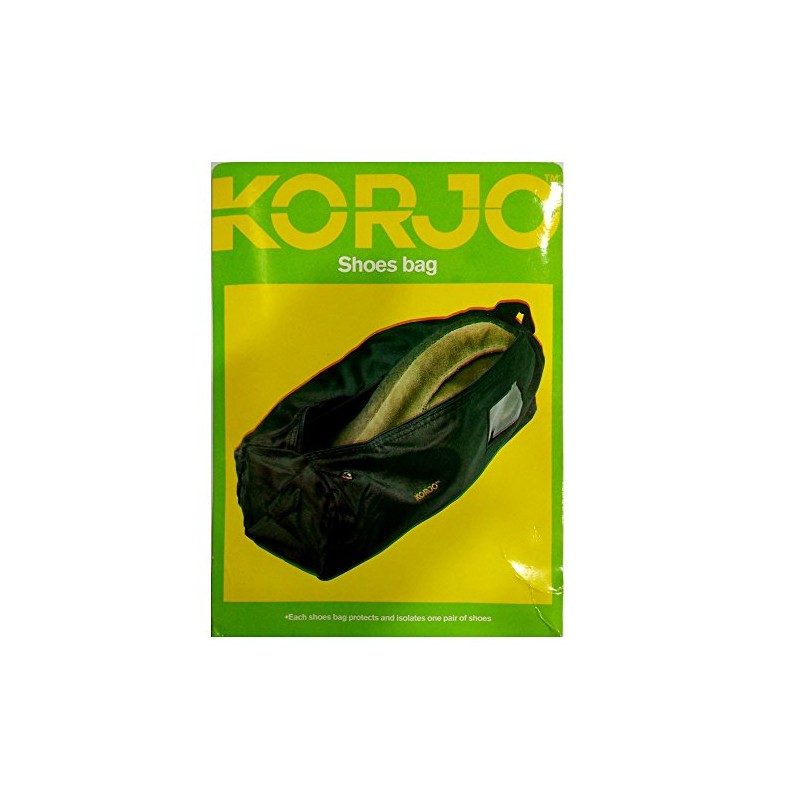 Korjo Shoe Bag, for Travel, Portable, Black