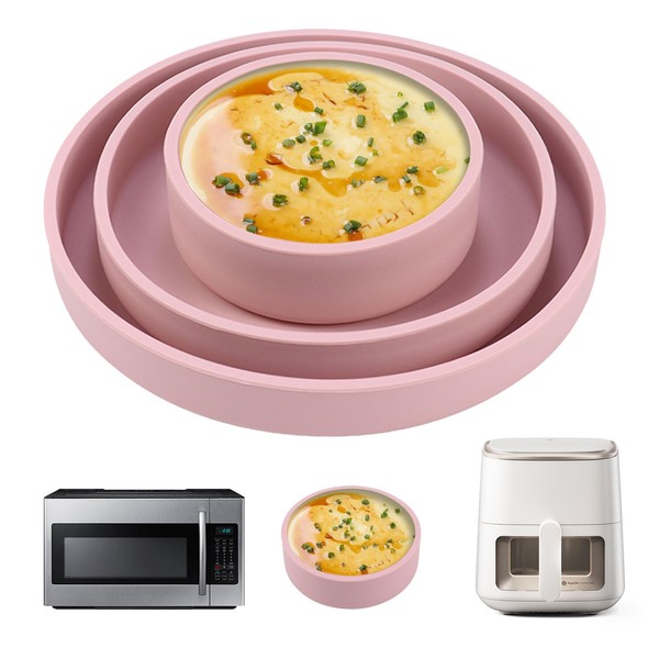 Garqitwan 3 Pack Sartén de Silicona para Huevos, Molde de