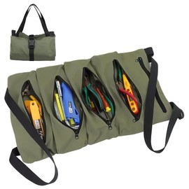 Tool Roll Bag,Multi-tool Storage,smaller than tool box,Presents for Men Dad Husband Boyfriend Grandpa(GREEN)