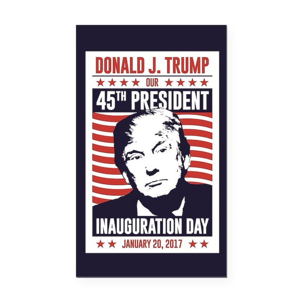 CafePress Trump Inauguration Day Rectangle Car Bumper Magnet