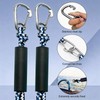2 PK Blue Bungee Dock Lines for Boats 2FT with