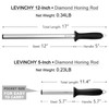 LEVINCHY Kitchen Knife Sharpener Set, Premium Knife Sharpener Rod for
