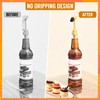 60 Pack Coffee Syrup Pump Tip Covers Black Rubber Pourer