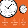 MARATHON Jumbo 20” Indoor/Outdoor Analog Clock with Temperature & Humidity,