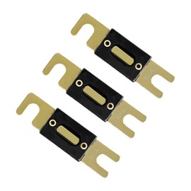 BWBWND 3 PCS ANL Blade Fuse for Car, 500 Amp 32 VDC Inline Fuse for Vehicle Marine Audio and Video System, Copper ANL Fuses Replacement for Inverters and Other Current Applications