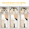 KEESFU 5-Light Kitchen Flush Mount Ceiling Light，Modern Round Track Lighting
