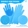 Pecute Pet Grooming Gloves - Heat Resistant Silicone Gloves with