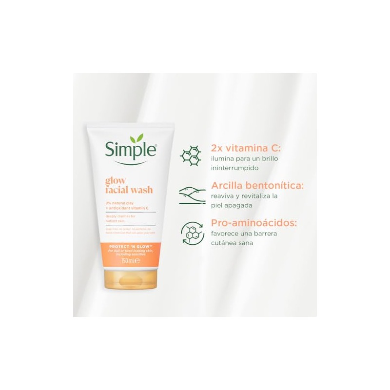 Simple Protect N Glow Express Glow - Esmalte exfoliante para