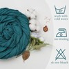 6 Pack Teal Cheesecloth Table Runner 10ft Boho Gauze Fabric