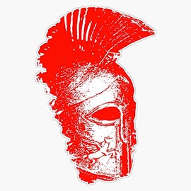 HOF Trading Spartan Warrior - Helmet Vinyl Sticker Waterproof Decal Laptop Wall Window Bumper Sticker 5 in, HOF-VETERAN-STICKERS-666
