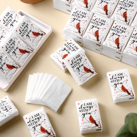 100 Bulk Funeral Facial Tissues Funeral Facial Tissue Pack for Guests 3 Ply Pocket Tissues Funeral Favors Travel Size Tissue Packs for Relatives Family Friends (Tree)