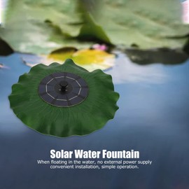 TITA-DONG Solar-Brunnen-Wasserpumpen-Set, Solar-Vogelbad-Brunnen, Einfache Installation, Schwimmender Solar-Wasserbrunnen mit 3 Düsen für Außenpool, Teich, Garten