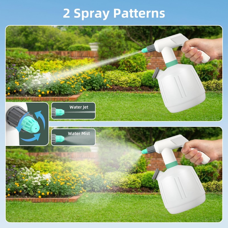 Uten Cordless Electric Sprayer - 2L Rechargeable Electric Spray Bottle,