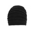 Long Hat Black Rasta Wool Fleece Lining Fashion Wack Size: