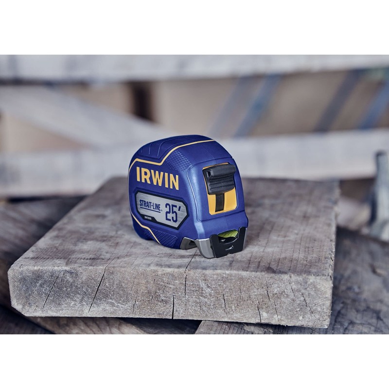IRWIN Strait-LINE Tape Measure, 25 ft, Includes Retraction Control, for