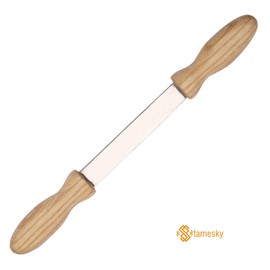 Draw-Knife. Straight Draw Shave with High Carbon Steel WORKABLE Blade - 4.3" inches. Hight Quality Wooden Handles - STAMESKY (4.3' INCHES Blade)