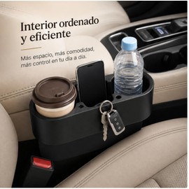 Keenso Portavasos para Auto,3 en 1 Porta Vasos para Asiento de Coche