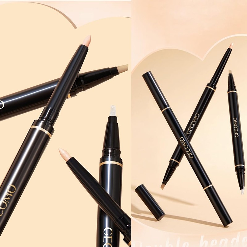 GECOMO [Popular] Double Core Eyeliner, Teardrop Bag Liner, Waterproof Pencil