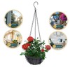 Sosoport Garden Pot Liner 12-inch Fabric Planter Basket Liner Durable