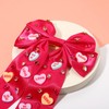 Valentine’s Day Hair Bows for Women Conversation Heart Hair Bow