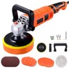 Buffer Polisher, Car Detailing Machine with Variable 7 Speeds Control,
