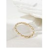 LUKRAY Braided Stacking Ring | Silver and Gold Statement Ring