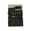 HDBUBALUS Motorcycle Black 75pcs Bolts Toppers Caps Cover Fit for