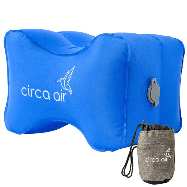 Circa Air Inflatable Knee Pillow for Side Sleepers - Orthopedic Knee Pillows for Sleeping, Sciatica Relief, Back Pain, Leg Pain, Hip or Joint Pain. Weighs Only 1.98 Oz Perfect for Travel/ Home