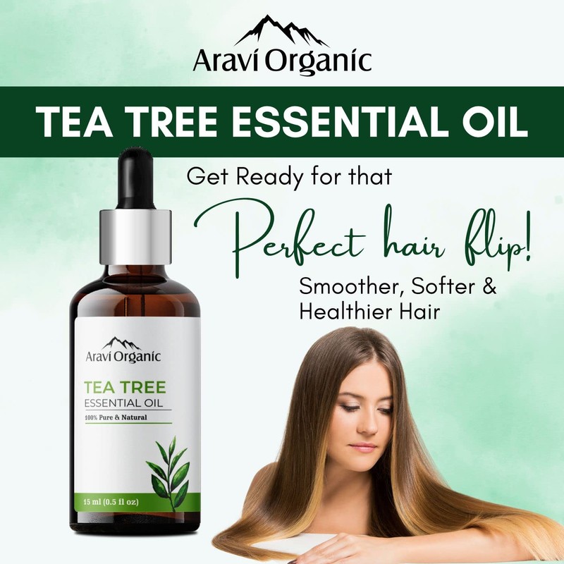 Aravi Organic Tea Tree Essential Oil - 15 ml |