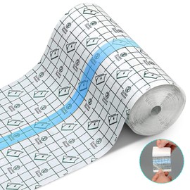 LETTERASHQP Duschpflaster Wasserfest 15cmx10m Tattoo Pflaster Wasserdicht Pflaster Wasserfest Wasserdichtes Pflaster Wasserfestes Pflaster Wundpflaster Wasserfest Trasparente Rolle zum Sport Duschen