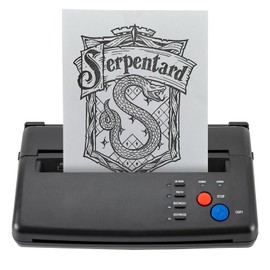 Giciashop Tattoo Stencil Printer Thermal Tattoo Printer Portable Tattoo Transfer Stencil Machine w/Warning Light Tattoo Transfer Printer Machine Copier for Tattoo Artists, Tattoo Enthusiasts