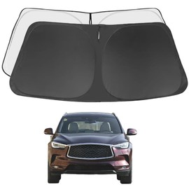 QX50 Q50 Q60 Q70 QX55 QX56 QX70 QX30 QX4 Q90L Q Series Custom Windshield Sun Shade for in-finiti 2013-2025 Front Window Sunshade Sun Visor 240T Shade Blocks UV Rays Car Accessories