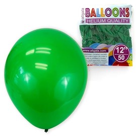Allgala 50 PC 12" Helium Grade Premium Latex Balloons-Green-BL52907