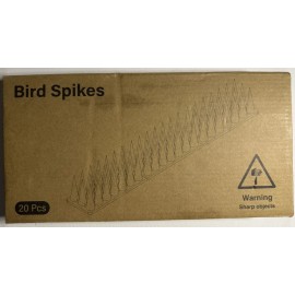 Unbranded Bird Spikes, 20 Pack Pigeon Squirrel Raccoon Cat Deterrent Spike Outside Anti...