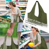 BeeGreen 10 Packs Dark Green Reusable Shopping Bags X- Large