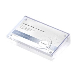ECKEK Acrylic Label Holder Price Tag Displays Sign Holder Data Card Holder Table Top Sign Stand (90*55mm/3.54x2.17 inches)