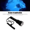 T40 Diving Flashlight Magnetron Switch Strong Light Dive Torch IPX8