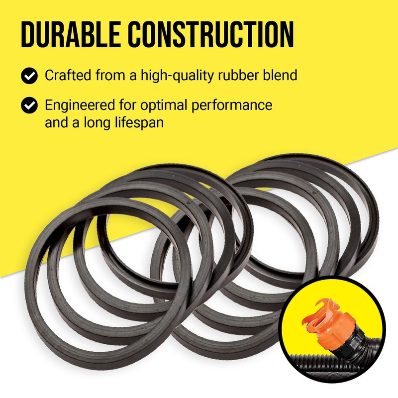 Mission Automotive RV Sewer Hose Replacement Gaskets - Elbow Seals