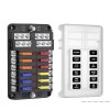 Deyooxi 12 Way 12V Blade Fuse Block12 Circuit ATC/ATO Fuse