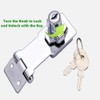 Keyed Locking Hasp, Tiberham Heavy Duty Hasp Staple with Integrated