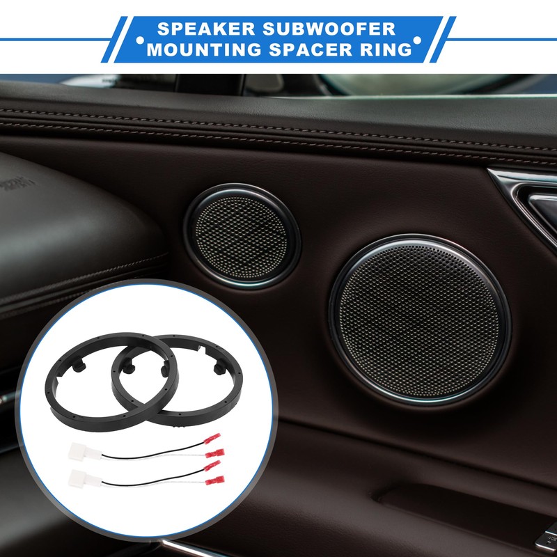 X AUTOHAUX 2 Set Speaker Spacer Ring Tweeter Speaker Spacer