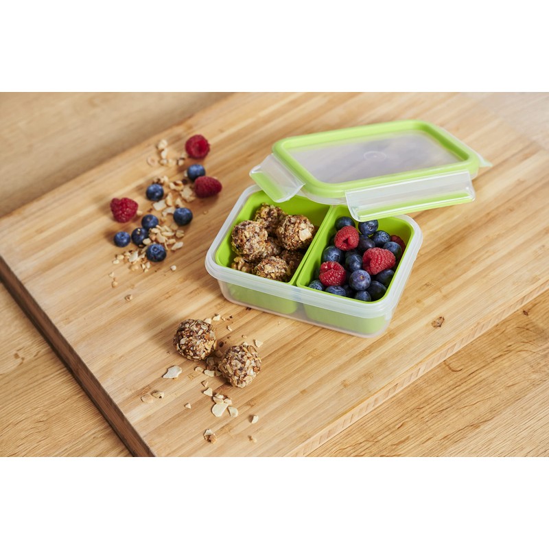 Emsa Clip & Go 518102 Lunch and Snack Box with