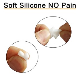 Double Flange Earbuds Tips Replacement Ear Tips for Sony WF-1000XM5/1000XM4/Beats Earbuds Fit 5.0mm-7mm Nozzle Earbuds, White, 6 Pairs