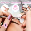 100 Pcs Glue Rings for Eyelash Extensions,Disposable Ring for Lashes